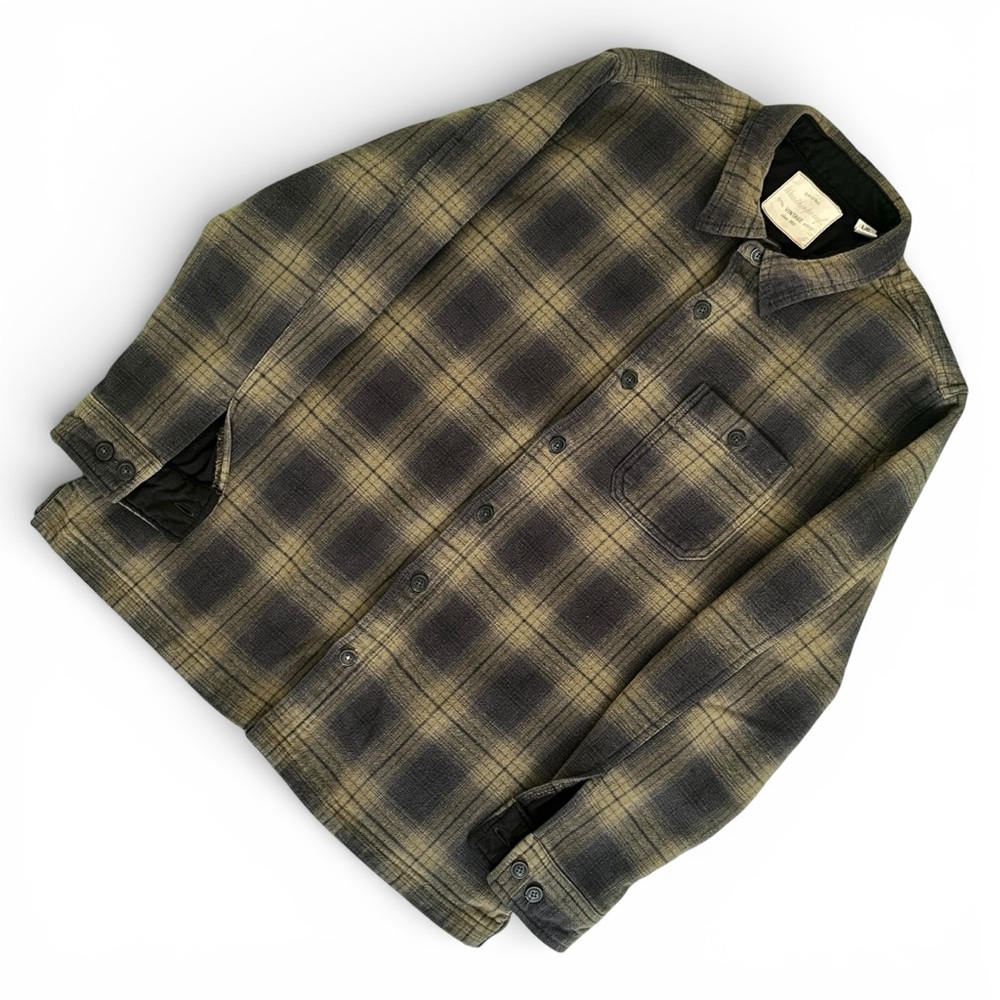 Men's L Plaid Button Down Original Weatherproof Vintage Shirt